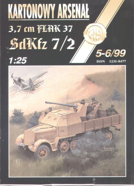 Flakeinheit Sd.Kfz.7/2 + 3,7cm Flak 37 (1943) 1:25