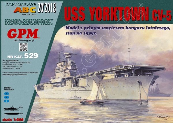 Flugzeugträger USS Yorktown CV-5 (1939) 1:200 extrem³