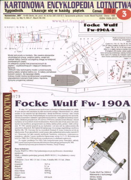 Focke Wulf Fw-190 A-8 (Kriegsende, Deutschland) 1:50