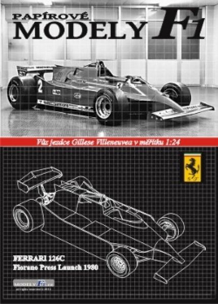 Formel 1.-Bolid Ferrari 126C (Fiorano Press Launch, 1980) 1:24