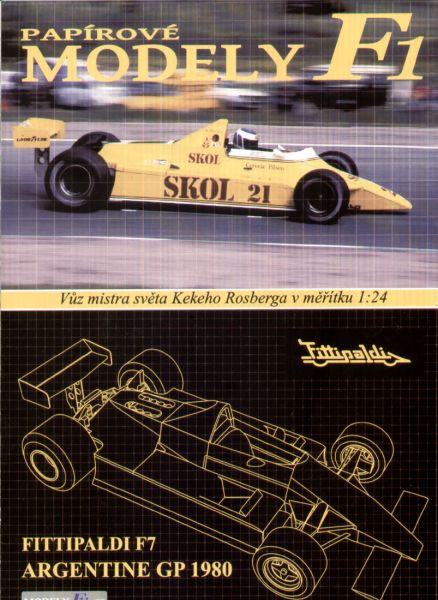 Formel 1.-Bolid Fittipaldi F7 Ford (K.Rosberg, 1980) 1:24