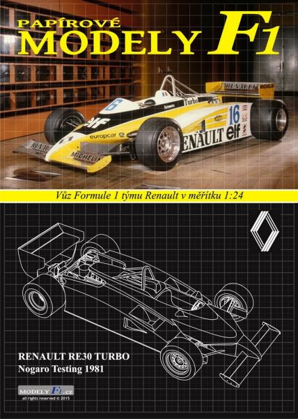 Formel 1.-Bolid Renault RE30 Turbo (#16 Rene Arnouix, 1981) - Nogaro Testing 1:24