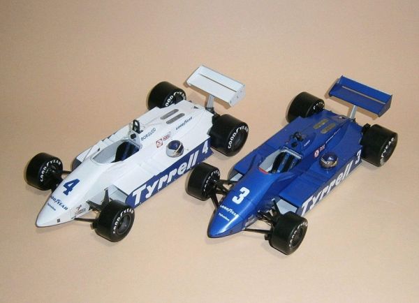 Formel 1.-Bolid Tyrrell 011/82 (Season 1982) Grand Prix Südafrika oder Brasilien 1:24