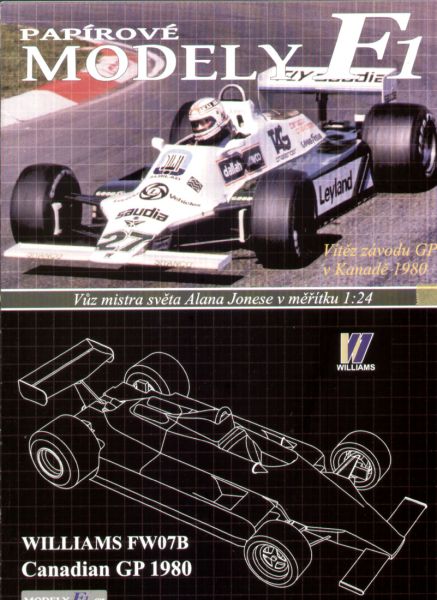 Formel 1.-Bolid Williams FW07B Ford (Alan Jones, 1980) 1:24