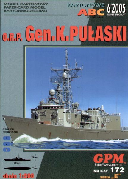 Fregatte ORP Gen.K.Pulaski (2000), ex. USS Clark 1:200
