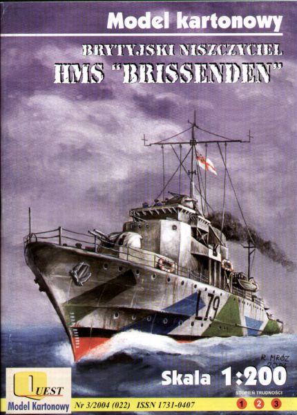 Geleitzerstörer HMS Brissenden (1943) Hunt IV-Class 1:200
