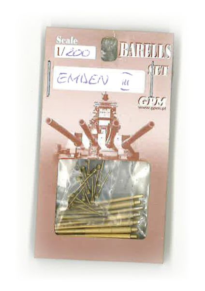 Geschützrohre für Emden III 1:200 (Modelik / ModelCard)
