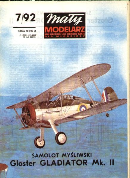 Gloster Gladiator Mk.II der RAF 1:33 übersetzt