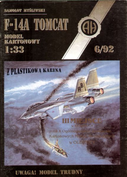 Grumman F-14A Tomcat (Flugzeugträger USS John F. Kennedy, 1989) 1:33 übersetzt
