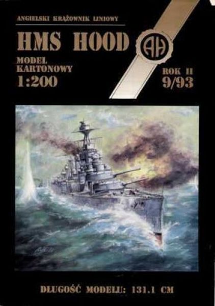 Schlachtschiff HMS Hood (Mai 1941) 1:200 Erstausgabe