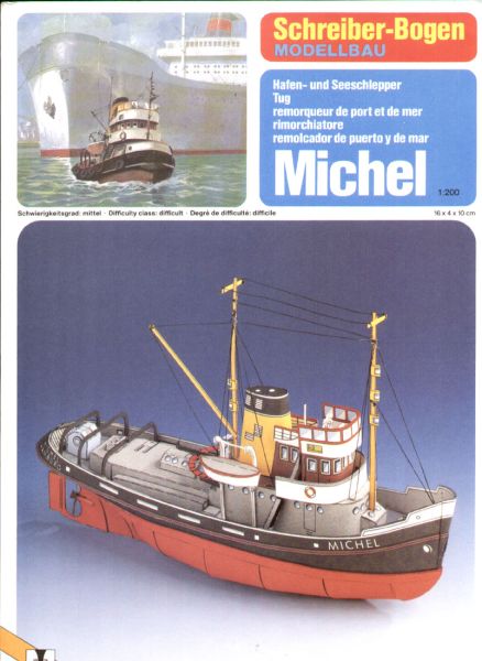 Hafen- und Seeschlepper Michel 1:200 deutsche Bauanleitung