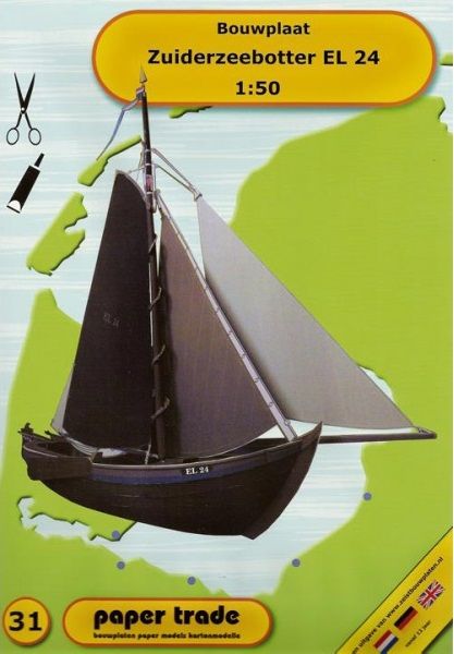 Holländisches Fischerboot - der Zuiderzeebotter EL 24 1:50 übersetzt