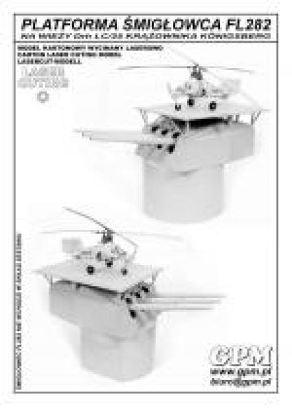 Hubschrauber-Startplattform auf Geschützturm Drh LC/25 (z.B. für Flettner) 1:33