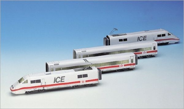 Intercity-Express (ICE 1)-Zug 1:87 (H0) einfach, deutsche Anleitung