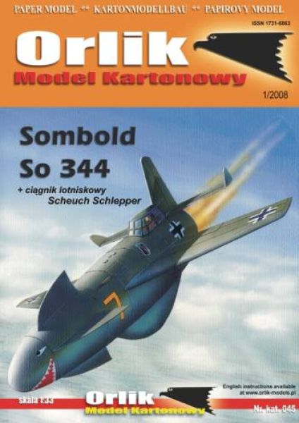 Jagdbomber Sombold So-344 + Flugplatzschlepper +... 1:33