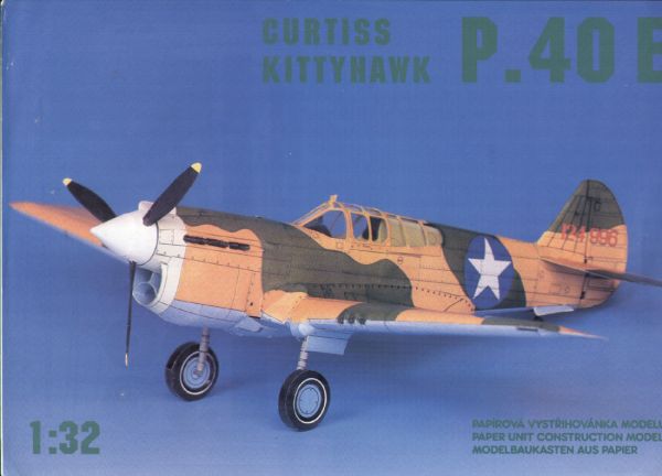 Jagdflugzeug Curtiss P-40E Kittyhawk der USAAF 1:32 übersetzt