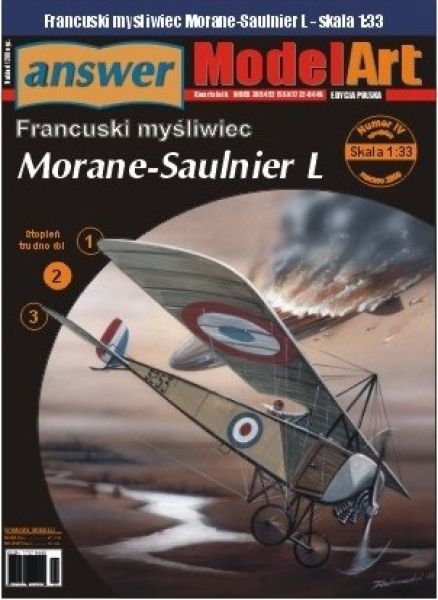Jagdflugzeug "Morane Parasol" MORANE-SAULNIER Type L 1:33