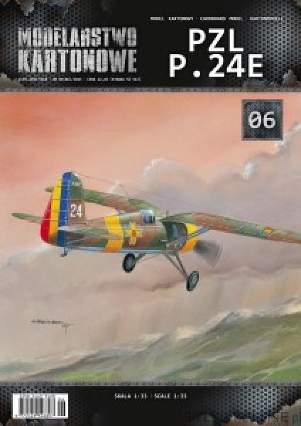 Jagdflugzeug PZL P-24 E(24) der Rumänischen Königlichen Luftwaffe (1941) 1:33