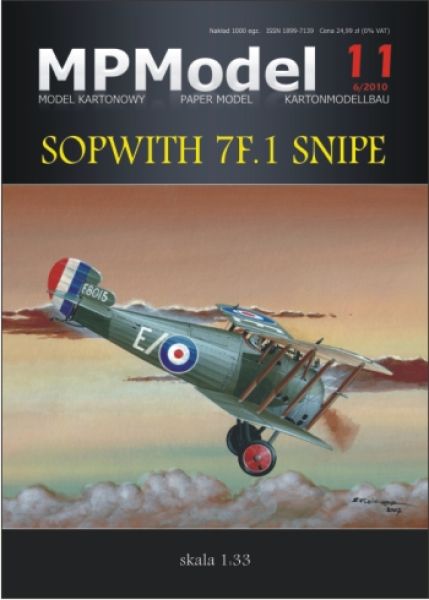 Jagdflugzeug aus dem 1. Weltkrieg Sopwith 7F.1 Snipe 1:33