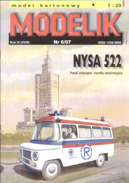 Jungtimer NYSA 522 Notarztwagen (1970er) 1:25 Offsetdruck