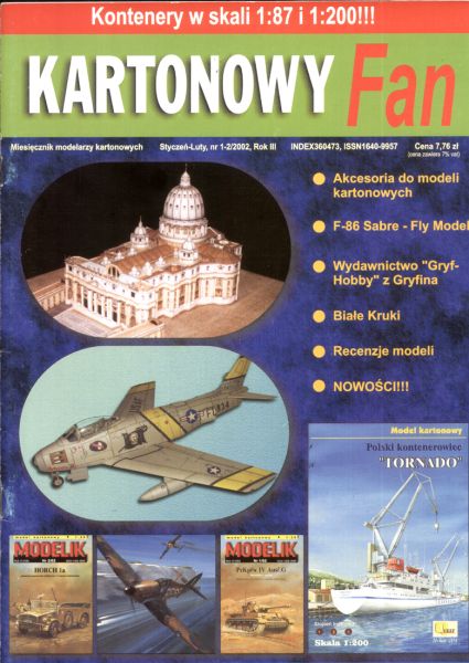 Kartonowy Fan 1-2/2002 mit Beilagemodellen
