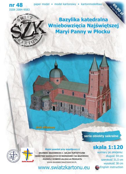 Kathedrale Mariä Himmelfahrt in Plock/Polen aus dem Jahr 1530 1:120 präzise