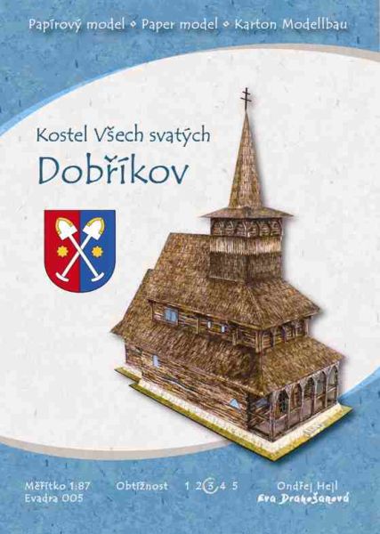Kirche Allerheiligen in Dobríkov/Tschechien aus dem Jahr 1679 1:87 (H0)