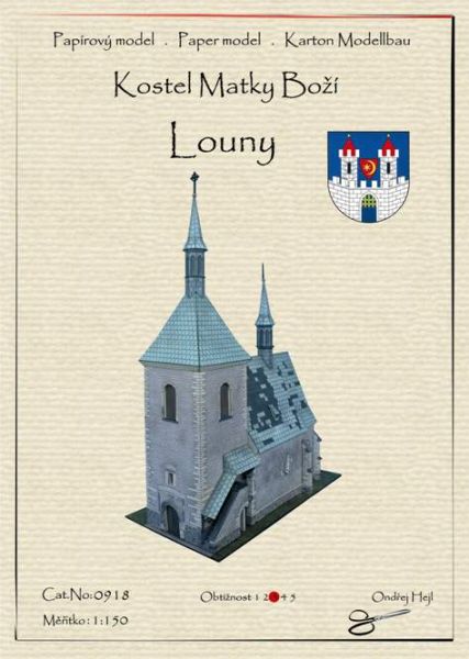 Kirche der Mutter Jesu Christi aus Louny/Laun (1493) 1:150