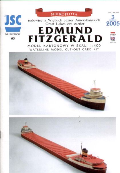 Kohle-Erz-Frachter Edmund Fitzgerald aus US-Great-Lakes 1:400