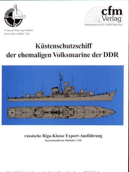 Küstenschutzschiff Riga-Klasse der DDR-Volksmarine 1:250