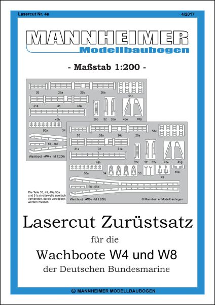 LC-Detailsatz für Wachboote W4 und W8 M 1:200