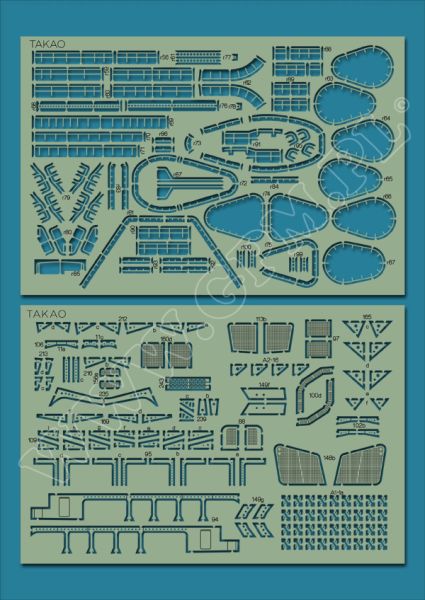 LC-Zurüstsatz für Schwerkreuzer IJN Takao (1945) 1:200 (GPM Nr. 549)
