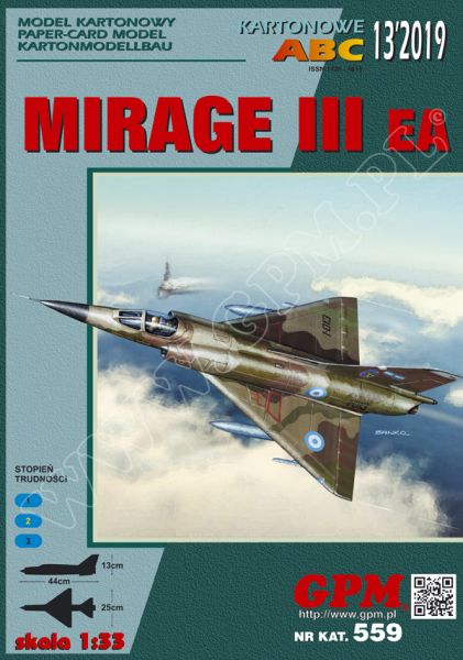 Langstreckenbomber Mirage III EA Argentinischer Luftstreitkräfte 1:33
