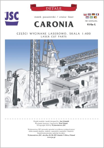 LC-Detailsatz für RMS Caronia 1:400  (JSC Nr. 414 )