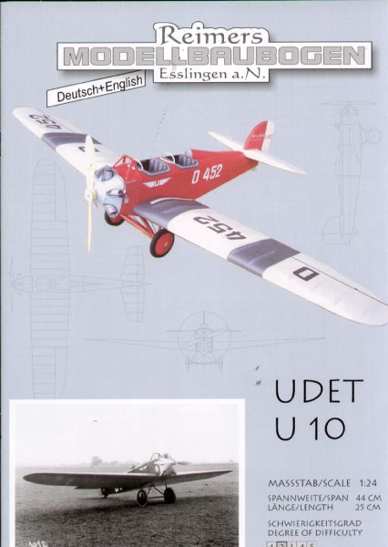 Leichtflugzeug Udet U 10 aus dem Jahr 1924  1:24