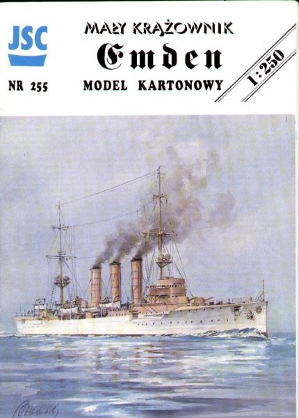 Leichtkreuzer SMS Emden (1913) 1:250 Erstausgabe, übersetzt