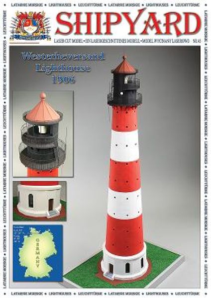 Deko Modell Leuchtturm Westerhever 10cm 