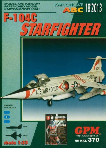 Lockheed F-104C Starfighter USAAF 1:33 (2 option. Beplankungen), übersetzt