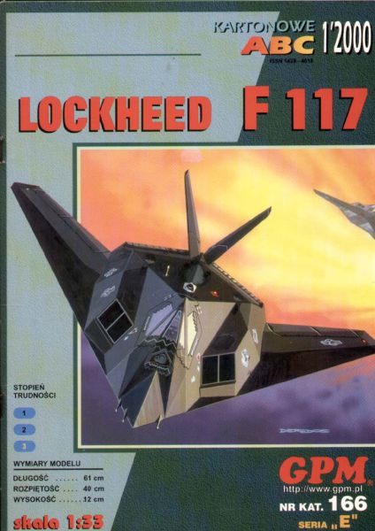 Lockheed F-117A Nighthawk (Tonopah Test Range, Nevada) 1:33