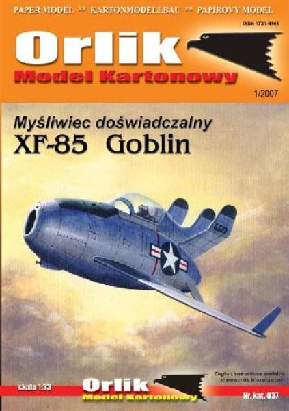 McDonnell XF-85 Goblin (glänzend) 1:33 übersetzt