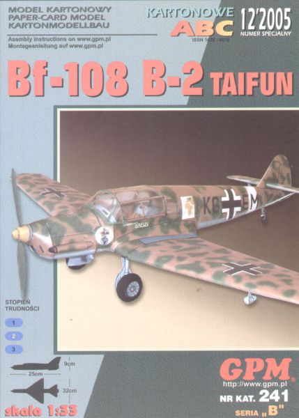 Messerschmitt Bf-108 B-2 Taifun (Kommandozelle) 1:33 Übersetzt