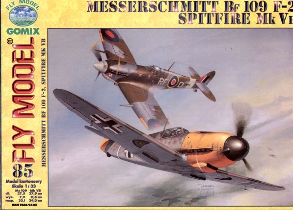 Messerschmitt Bf-109 F2 & Spitfire Mk.Vb  1:33