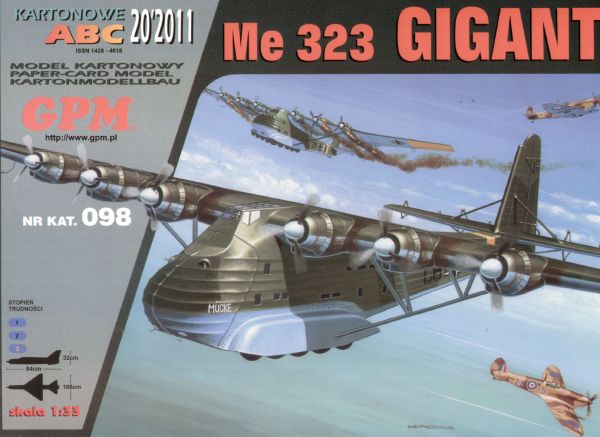 Transportflugzeug Messerschmitt Me-323D Gigant "Mücke" + Lkw 1:33 übersetzt