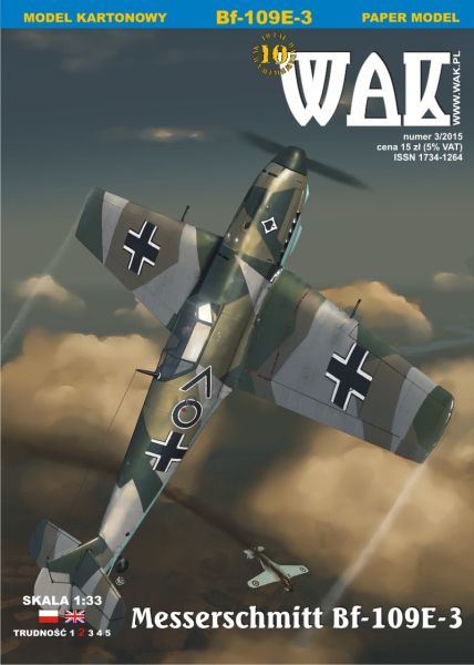 Messerschmitt Bf-109 E-3 (Frankreich, November 1939) 1:33 optional einfach
