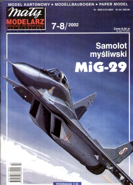 Mikojan MiG-29 des polnichen Jägdgeschwaders "Warschau" 1:33