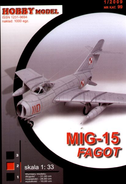 Mikoyan-Gurewitsch Mig-15 Fagot polnischer Luftwaffe 1:33