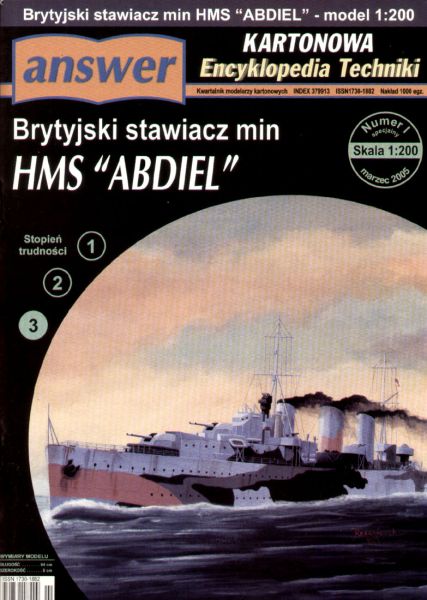 Minenleger HMS Abdiel (1943) 1:200 extrem, ANGEBOT