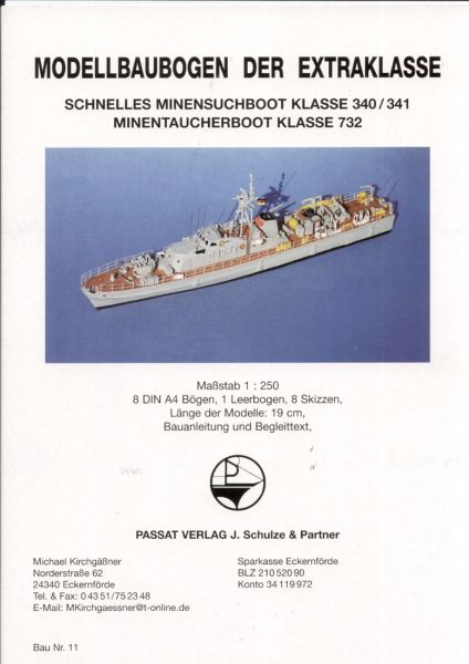 Minensuchboot "Schütze" + Minentaucherboot "Stier" 1:250