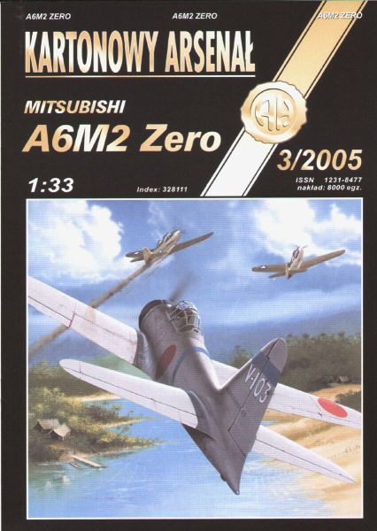 Mitsubishi A6M2 Zero Model 21 (gefl.Saburo Sakai) 1:33 übersetzt