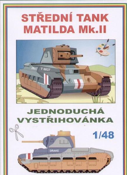 britischer Mittelpanzer Matilda Mk.II "Drake" 1:48 einfach